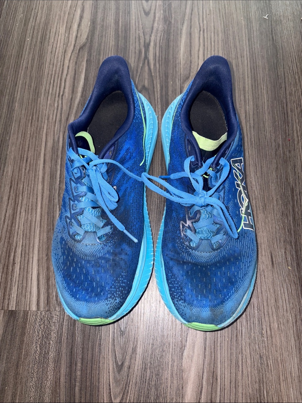 Men's Hoka Mach 6 blue sz 9